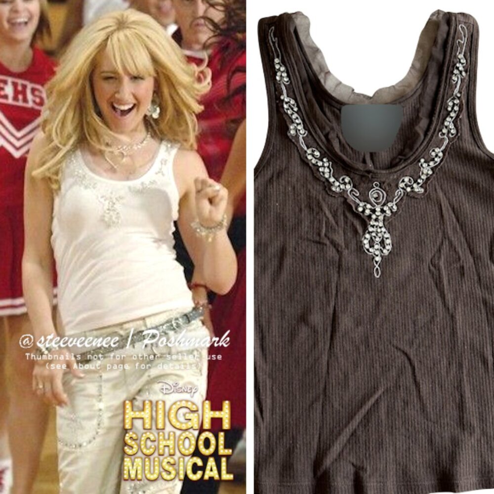 Embellished Ribbed Tank ALT ASO Sharpay Evans - Picture 2 of 5